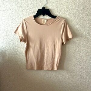 Very light pink crop top look, size- XS , from Mexico